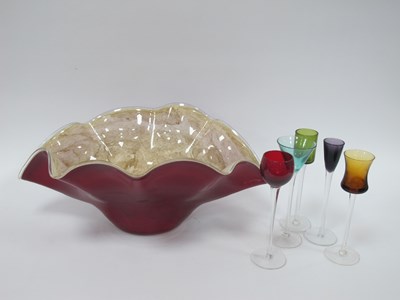 Lot 1240 - Art Glass, including a large Murano-style...