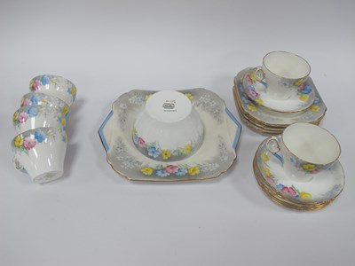 Lot 1229 - Shelley 'Poppy Pattern' Tea Service "0233"...