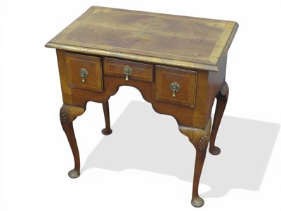 Lot 1530 - An XVIII Century Style Walnut Lowboy, with...