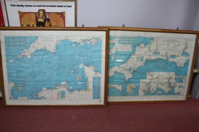 Lot 1518 - Two Maps of the English Channel, Under...