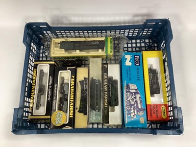 Lot 444 - Seven 'N' Gauge Locomotives: a boxed Minitrix "...