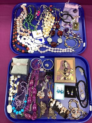 Lot 269 - A Collection of Hardstone and Other Jewellery,...