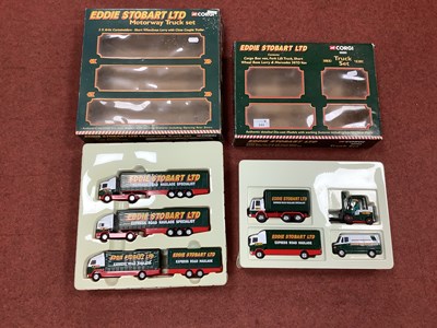 Lot 544 - Two Corgi 'Eddie Stobart' diecast model truck...