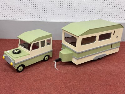Lot 867 - A XX Century Homemade Scratch Built Wooden...