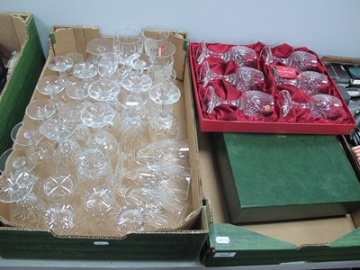 Lot 1004 - Glassware, including two boxes of German...