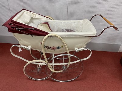 Lot 803 - A Wilson Coach Built Pram, with leather...