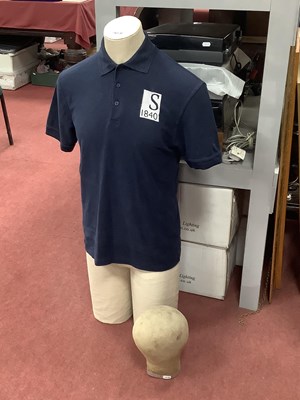 Lot 1360W - A Modern Male Mannequin; a hessian covered...