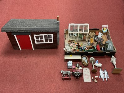 Lot 865 - A Wooden Constructed Dolls/Nursery Garden...