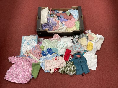 Lot 848 - A Quantity of Dolls Clothing and Pillows. Some...