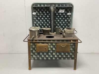 Lot 873 - A Pre-War German Tinplate Cooking Range with...