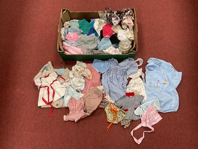 Lot 846 - A Quantity of Dolls / Baby Clothing, plus a...