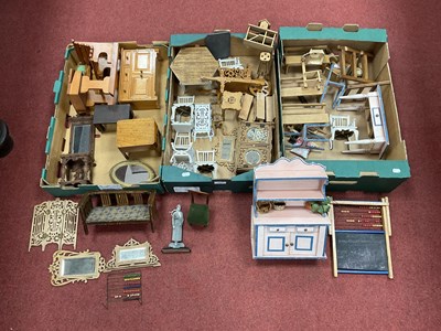 Lot 905 - A Collection of Dolls Wooden Furniture, to...