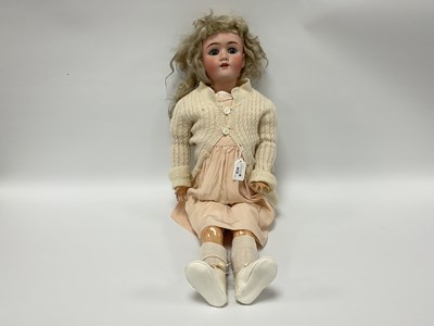 Lot 878 - A Heinrich Handwerck Halbig Bisque Headed Doll,...