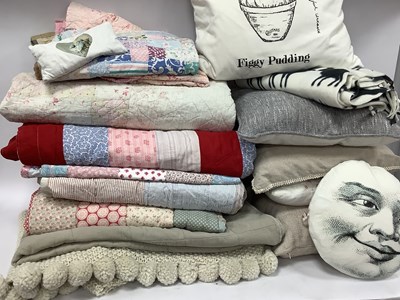 Lot 1360O - Various Quilted Patchwork Style Bed Covers,...