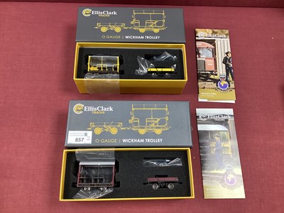 Lot 857 - Two Ellis Clark 'O' Gauge/7mm Boxed "Wickham...