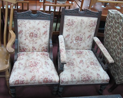 Lot 1580 - Early XX Century Walnut Gents and Ladies...