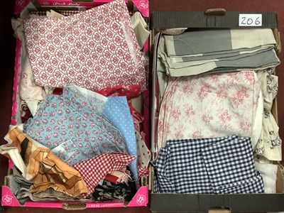 Lot 1360J - Two Boxes of Fabric Remnants, suitable fro...