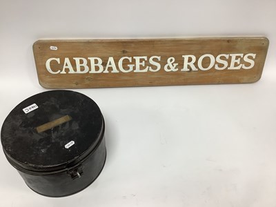 Lot 1360C - An Early XX Century Japanned Travel Tin Hat...