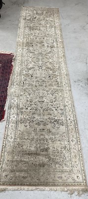 Lot 1533 - Middle Eastern Wool Tasselled Runner, with...