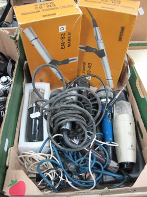 Lot 1104 - Microphones EM-82 MKII (x 2). AKG D65 5,...