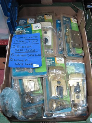Lot 1047 - Quantity of Brass Avocet Door Locks in...