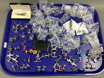 Lot 201 - A Collection of Assorted Novelty Cufflinks, to...