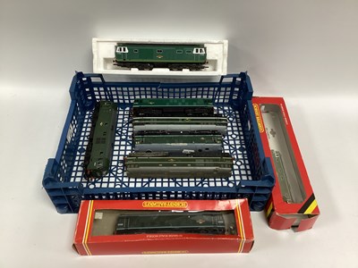 Lot 519 - Seven 00 gauge green diesel locomotives: three...
