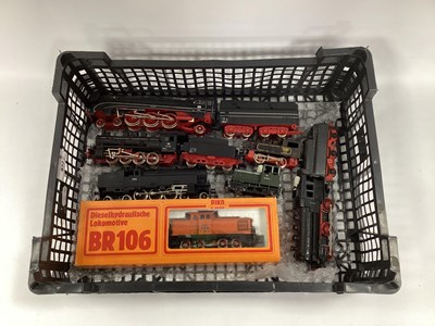 Lot 432 - Seven HO scale German locomotives including: a...