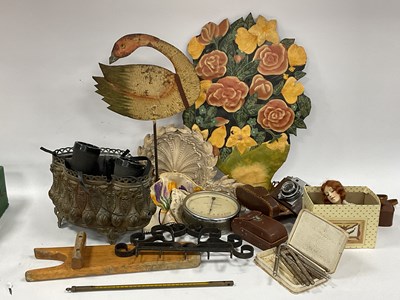 Lot 1254 - Jason Binoculars, plaster female bust, Swan 35...