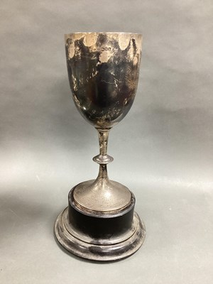 Lot 1 - A Hallmarked Silver Trophy Goblet, London 1906,...