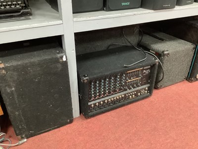 Lot 1458 - Peavey Eurosy two Speakers Phonic Power Pod 7,...