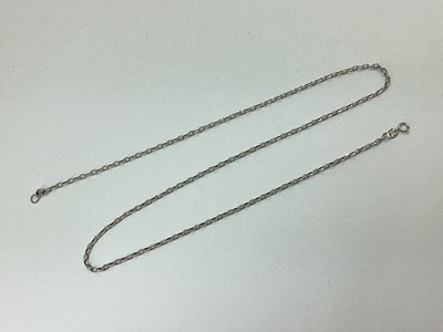 Lot 89 - A Modern 9ct White Gold Belcher Link Chain,...