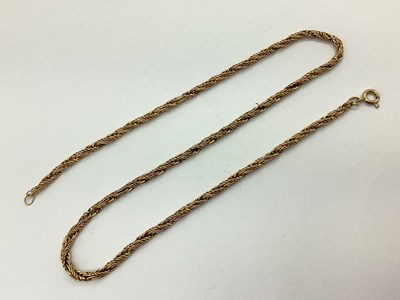 Lot 87 - A Fancy Link Twisted Chain, (indistinctly...