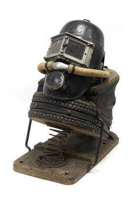 Lot 513 - Vintage Circa 1900 Miner's Rescue Helmet &...