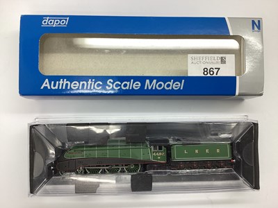 Lot 867 - A boxed Dapol N gauge valenced A4 "Golden...