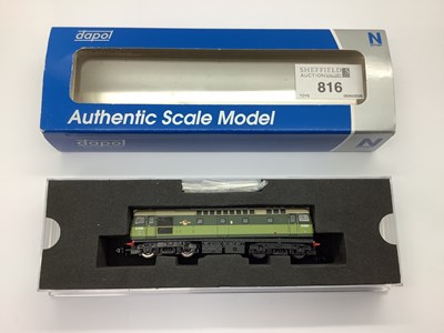 Lot 816 - A boxed Dapol N gauge Class 27 diesel...