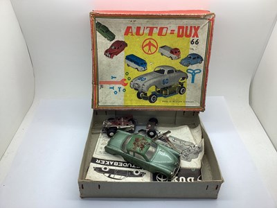 Lot 596 - A 1960s Tinplate 'Auto-Dux 66' Clockwork Car, '...