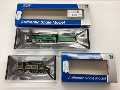 Lot 889 - Two boxed Dapol N gauge Southern Railway...
