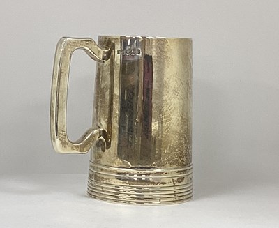 Lot 4 - A Large Hallmarked Silver Mug, Walker & Hall,...