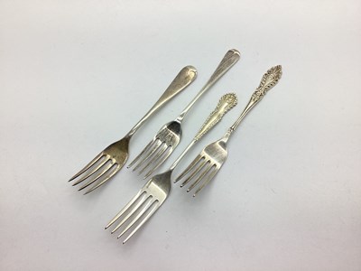Lot 48 - Four Hallmarked Silver Forks, of various...