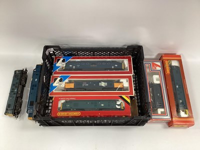 Lot 452 - Seven 'OO' Gauge BR Blue Diesel Locomotives: a...