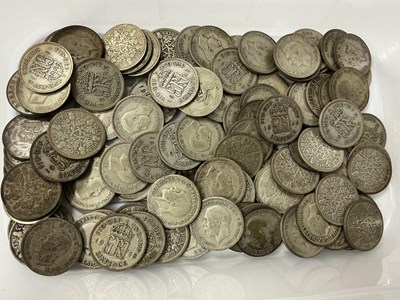 Lot 447 - Collection Of GB Pre 1947 Silver Sixpences,...