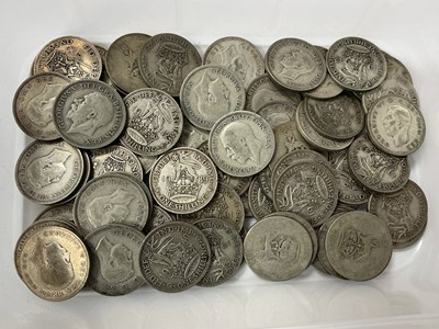 Lot 522 - Collection Of GB Pre 1947 Silver Shillings,...