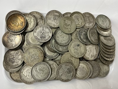 Lot 524 - Collection Of GB Pre 1947 Silver Shillings,...