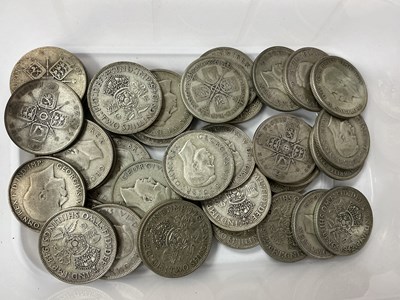 Lot 469 - Collection Of GB Pre 1947 Silver Florins,...