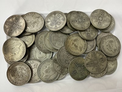 Lot 505 - Collection Of GB Pre 1947 Silver Florins,...