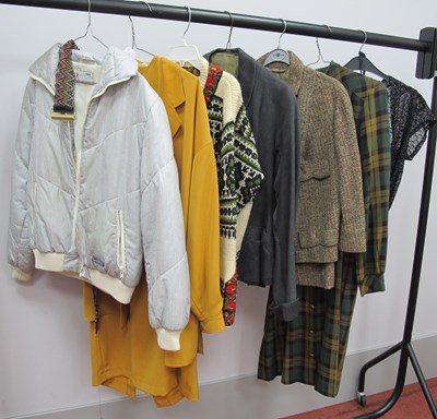 Lot 1282 - Tiklas Coat, Nordstrikk wool cardigan,...