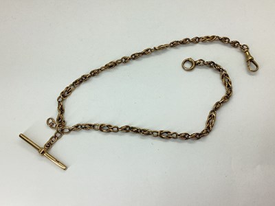 Lot 174 - A Fancy Link Albert Chain, to swivel clasp and...