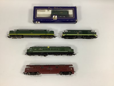 Lot 594 - Five 'OO' Gauge BR Diesel Locomotives: a...