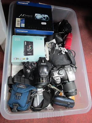 Lot 1086 - Digital and Compact Cameras, including boxed...